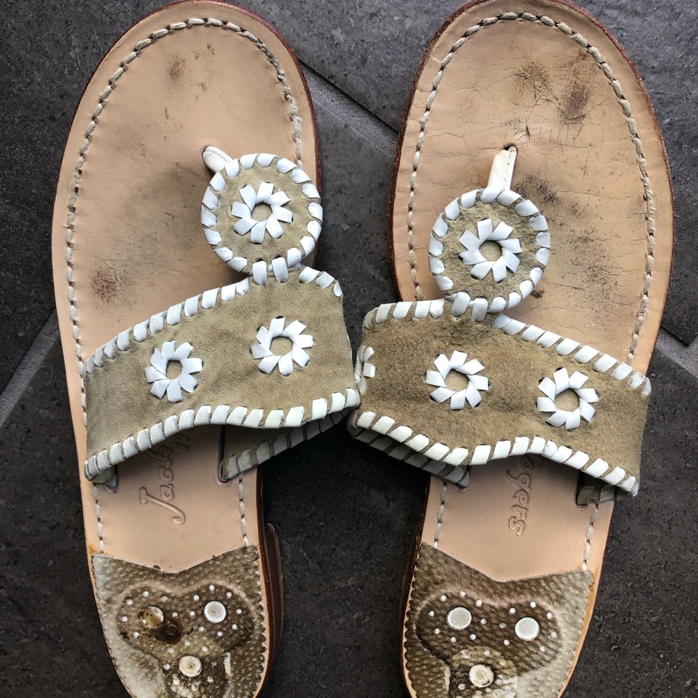 Jack Rogers Navajo whipstitch Sandals